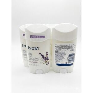 Lot of 4 Ivory 24 HR Gentle Deodorant Hint of Lavender 2.4oz Discontinued New